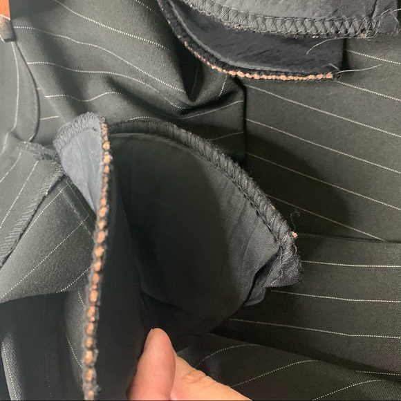 Vintage Black Pinstripe One Button Blazer COUNTESS - Picture 12 of 15